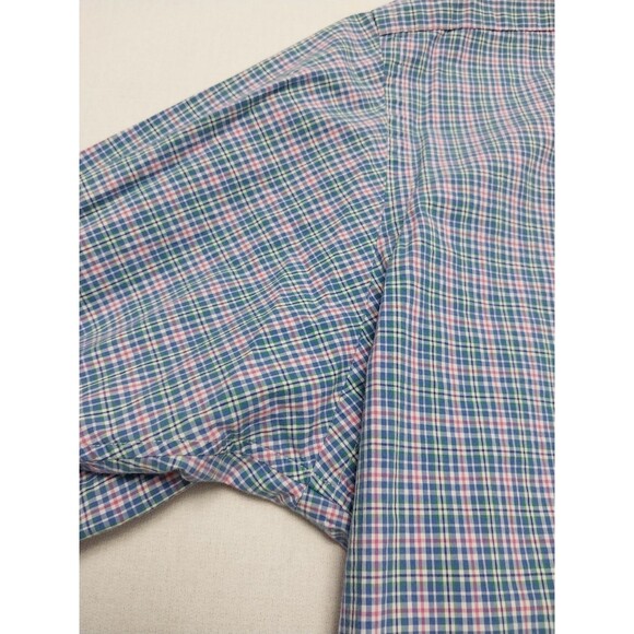 Ralph Lauren Button Down LS Shirt Mens Size XXL Pink Blue Plaid Classic Fit - Picture 11 of 16